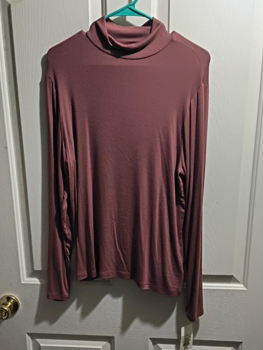 a new day Dusty Mauve Long Sleeve Turtleneck Top - Picture 1 of 3